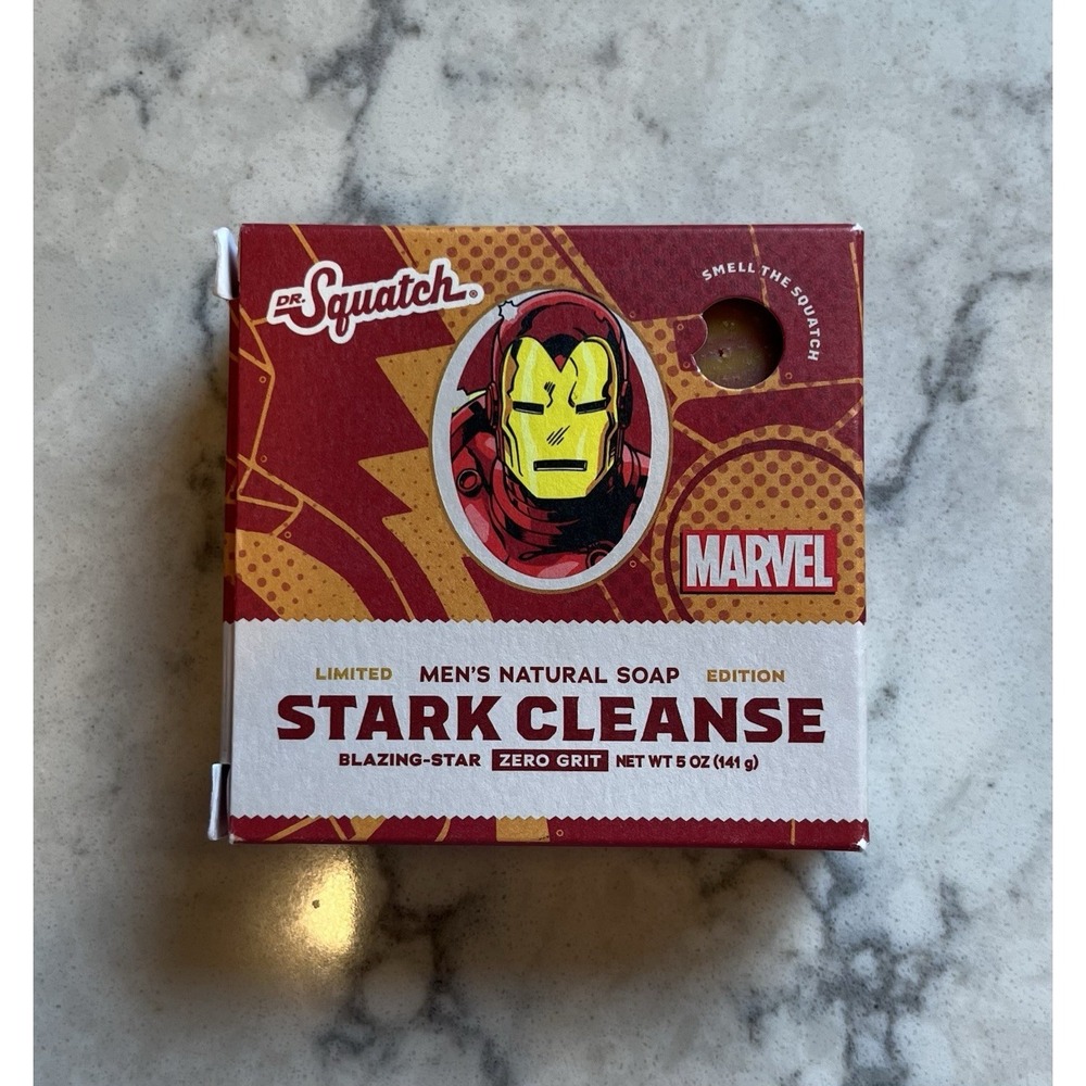 Dr. Squatch Natural Bar Soap Stark Cleanse (Iron Man) 5 oz.